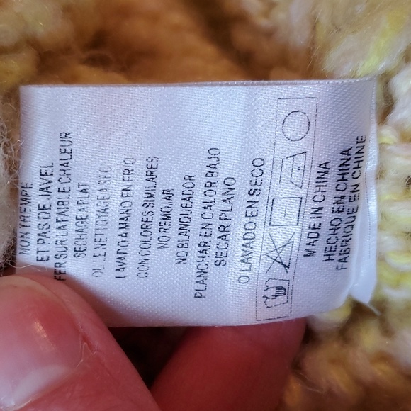 Greylin yellow knit sweater puffy sleeves - Picture 11 of 14